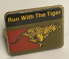 Vintage Exxon Run With The Tiger Lapel Pin  picture