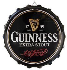 Guinness Extra Stout Bottle Cap Design Metal Tin Sign 11.5 inches Official picture