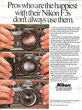 1982 Nikon F3 Camera  Vintage Magazine Ad   Nikon FM2  Nikon FM  Nikon FE picture