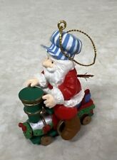 1991-Santa Riding On a Train Ornament-National Rennoc picture