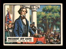 1962 Topps Civil War News #2 President Jeff Davis   VGEX X3103943 picture