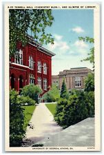 c1930's Terrell Hall Chemistry Bldg. University Of Georgia Athens GA Postcard picture