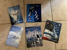 5 USAF THUNDERBIRDS AIR SHOW SOUVENIR PROGRAMS ALL DIFFERENT 2004 2012 2020 2015 picture