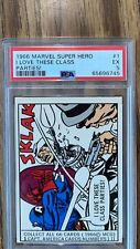 1966 Marvel Super Hero #1 I LOVE THESE CLASS PARTIES Captain America RC PSA 5 picture