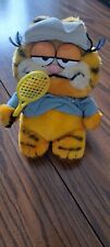 Vintage 1981 United Feature Syndicate Garfield Tennis Player Plush Cat KOREA picture