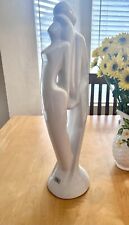 Vintage royal Heagar Lovers Statue In White 17” picture