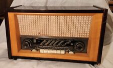 Rare Vintage German EMUD T7 Tube Radio AM FM Tested For Parts Or Repair TLC picture