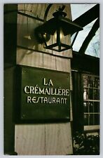 Postcard New York Banksville La Cremaillere Restaurant Front Entrance Sign picture