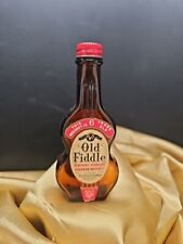 Vintage miniature Old Fiddle Bourbon Whiskey bottle EMPTY picture