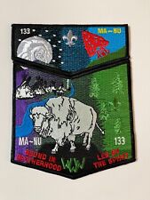 Boy Scout OA 133 Ma-Nu Lodge Bound In Brotherhood Led by the Spirit 2 Piece Flap picture