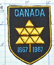 CANADA 100 YEAR ANNIVERSARY 1867 TO 1967 VINTAGE PATCH picture