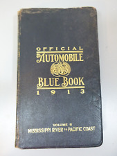 1913 The Official Automobile Blue Book Volume 5 Mississippi River to Pacific picture