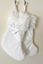 Set of 2 Berkshire Home Plush Faux Fur Luxury Christmas Stockings White 22