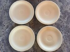 Vintage Fiesta Ivory 9 Inch Luncheon Plates Set Of 4 picture