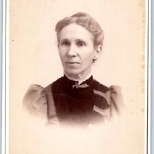 c1880s Milwaukee, Wis Lovely Old Lady Shriners Sword Cabinet Card Photo Powe B21 picture