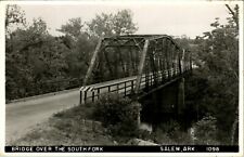 RPPC Bridge Over the South Fork Salem Arkansas AR UNP DB Postcard C8 picture