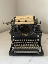 Vintage Antique Royal Typewriter with Dual Beveled Glass Side Panels Untested picture