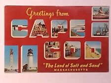Land Of Salt And Sand Cape Cod Massachusetts Greetings Postcard picture