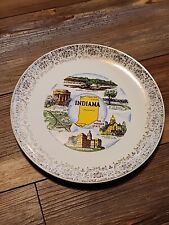 Vintage INDIANA state Sourvenir Plate 9