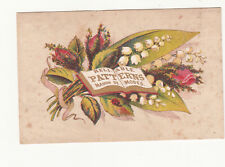 Mme Demorest Patterns Turner Bros Dry Goods Portland ME Vict Card c1880s picture