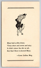 Postcard Risque Humor Mary Had A Nifty Dress Short And Airy Dress UNP A22 picture