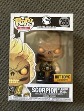 Funko Pop Mortal Kombat - Scorpion (Flaming Skull) Hot Topic  #255 As Pictured picture
