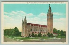 Toledo Ohio~Queen of the Most Holy Rosary Cathedral~Belfry~c1920 Postcard picture
