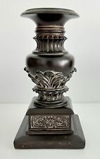 Decorative Vintage Antique Style Ornate Brown Candle Holder 10.5