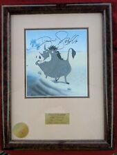 Disney The Lion King Pumbaa Print, Framed Signed by Ernie Sabella picture