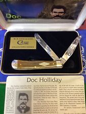 CASE XX TRAPPER KNIFE DOC HOLLIDAY SMOOTH ANTIQUE B.N #90-OUTLAWS OF THE OLD WES picture