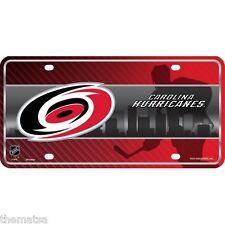 CAROLINA HURRICANES NHL ICE HOCKEY METAL LICENSE PLATE MADE IN USA picture