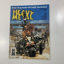 Heavy Metal Magazine October 1983 Fantasy Timothy Leary Streets of Fire  #966 picture