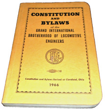 1966 BROTHERHOOD OF LOCOMOTIVE ENGINEERS CONSTITUTION AND BY-LAWS picture