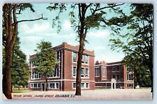 Columbia South Carolina Postcard Taylor School Laurel Street 1909 Vintage Posted picture