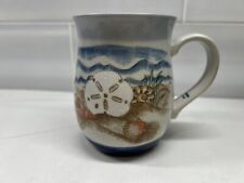 Otagiri Japan Tea Coffee Mug Vintage Stoneware Seashells Beach Sand Collectible picture
