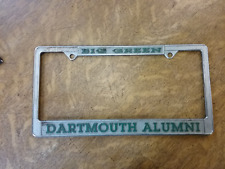 Vintage Dartmouth College Alumni Big Green License Plate Holder HTF RARE VGC picture