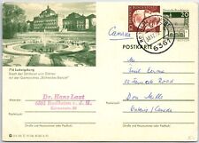 CONTINENTAL SIZE POSTAL CARD: LUDWIGSBURG GERMANY THE GARDEN SHOW 1970 picture
