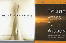 2 Books Twenty Steps to Wisdom & The Art of Doing Nothing Both HCDJ Great Cond picture