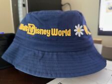 Walt Disney World  Resort Park Exclusive Navy Blue Yellow Summer Bucket Hat Cap picture