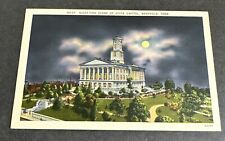 Postcard: Night-Time Scene-State Capitol Building-NASHVILLE, Tennessee picture