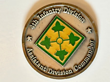 4th Infantry Division Assistant Division Commander 1-Star Challenge Coin picture