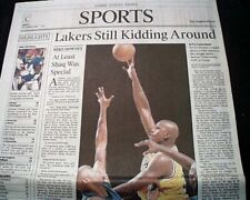 BestKobe Bryant Los Angeles Lakers NBA Basketball DEBUT 1st Game 1996 Newspaper  picture