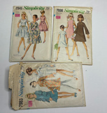 Lot Of 3 ~Vintage Patterns Simplicity  ~ 1968 No. 7938~ 7945~ 7983 picture