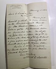 Original 1863 Civil War Era Letter Signed By Samuel K. Ashton picture