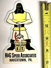 K&G SPEED ASSOCIATES vintage Drag Racing sticker decal gasser NHRA Day2 rat rod picture