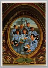Memorial Mural of the Challenger Crew 1986 Unposted Postcard picture