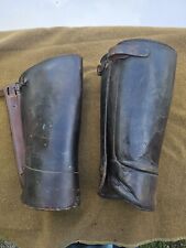 WWI Military Leg Gaiters. Leather. picture