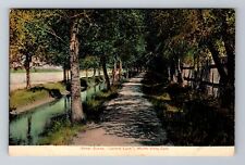 Monte Vista CO-Colorado, Street Scene Lovers Lane, Antique, Vintage Postcard picture