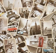 32 PCS 1 Set Vintage Retro Old Travel Postcards for Worth Collecting picture