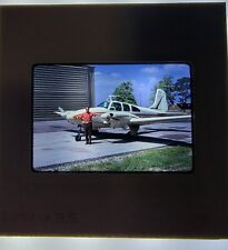 Vintage BEECHCRAFT Travel Air With Proud Owner  35mm Slide  Airplane 1973 Slide picture